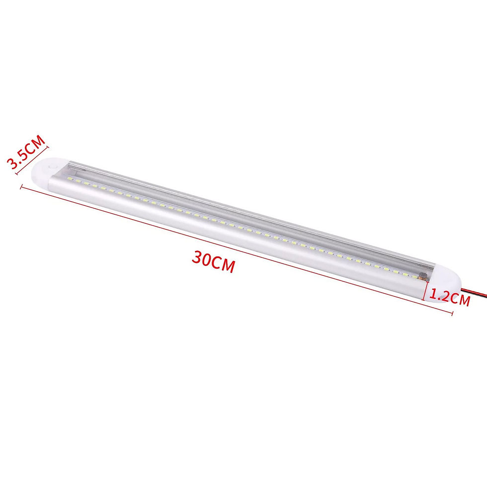 Thumbnail: 12v LED Interior Light Bar,120LEDs 8W DC 12-85,With ON/Off Switch,12v Led Lights