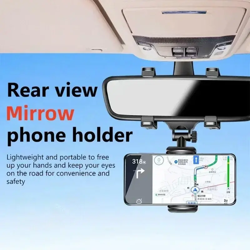 Thumbnail: Universal Car Holder Rearview Mirror Mount Bracket Navigation GPS Mobile Stand C