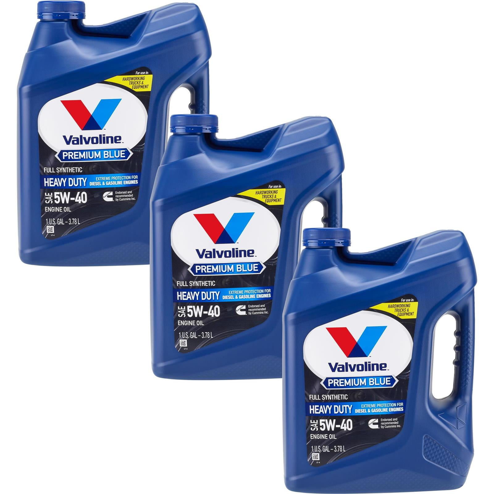 Valvoline 774038 Premium Blue Diesel Engine Oil, 5W40, 3x1 Gal