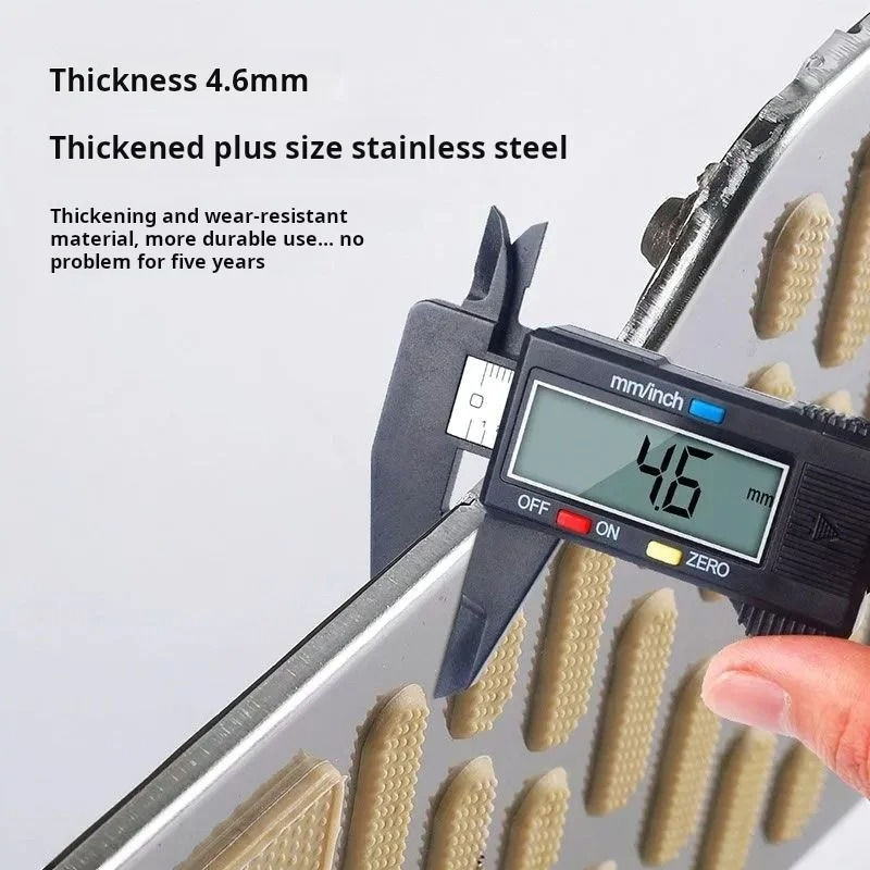 Thumbnail: Universal Stainless Steel Car Wear-resistant Pedal Anti Slip Metal Brake Pad Thi