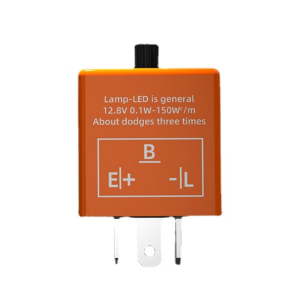 3 Pin LED Flasher Relay 12V Adjustable Frequency Of Turn Signals Blinker Indicat