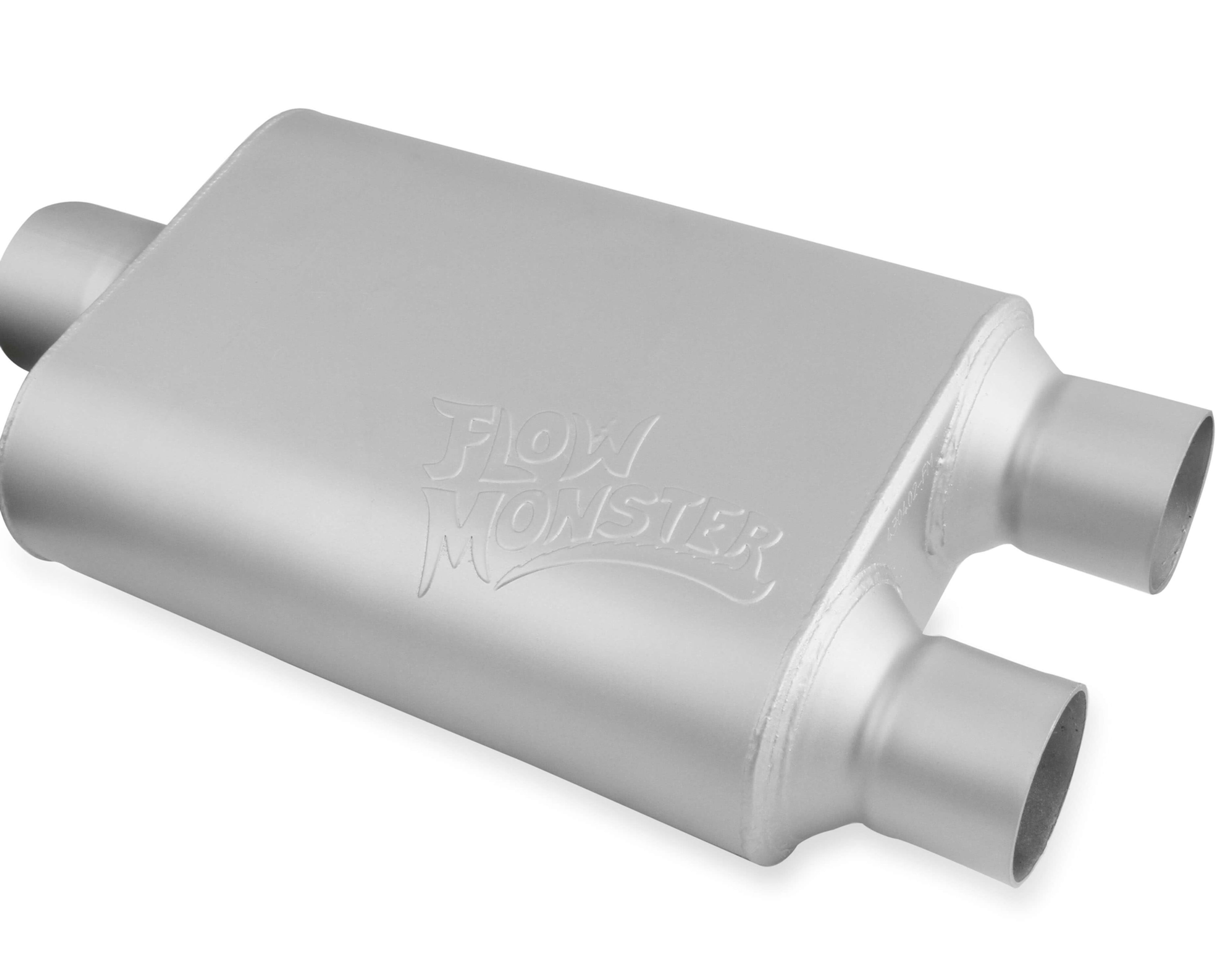 Flowmaster FlowMonster 2 Chamber Muffler 3" Center Inlet 2.5" Dual Out 4304..