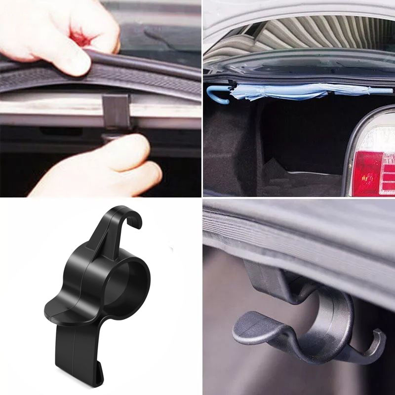Thumbnail: 2pcs Universal Car Umbrella Holder Trunk Umbrella Storage Organizer Mount Hook M