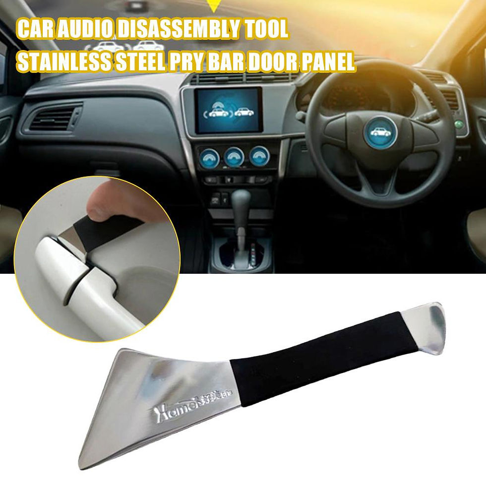 Thumbnail: 1pc Stainless Steel Skid Plate Car Audio Modification Door Center Console Rearvi