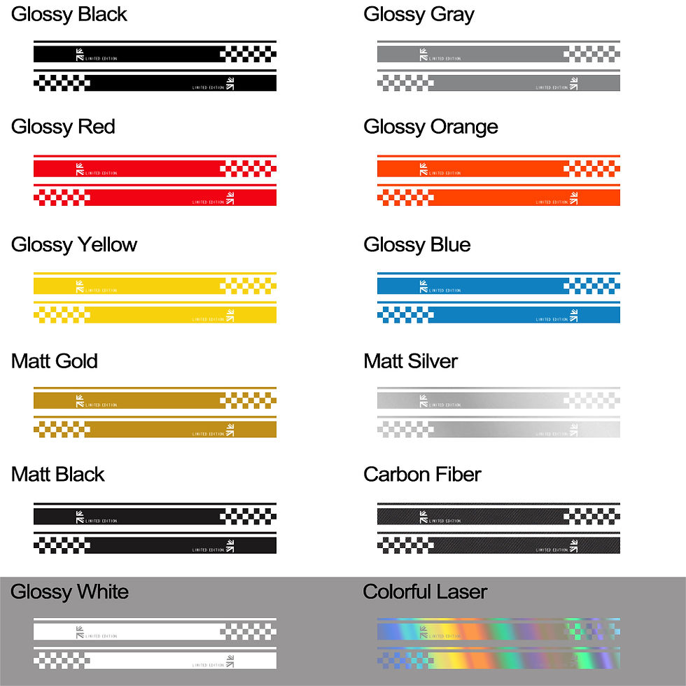 Thumbnail: Car Door Side Stickers For Mini Cooper R56 R57 R58 R50 R52 R53 R59 CountrymanR60