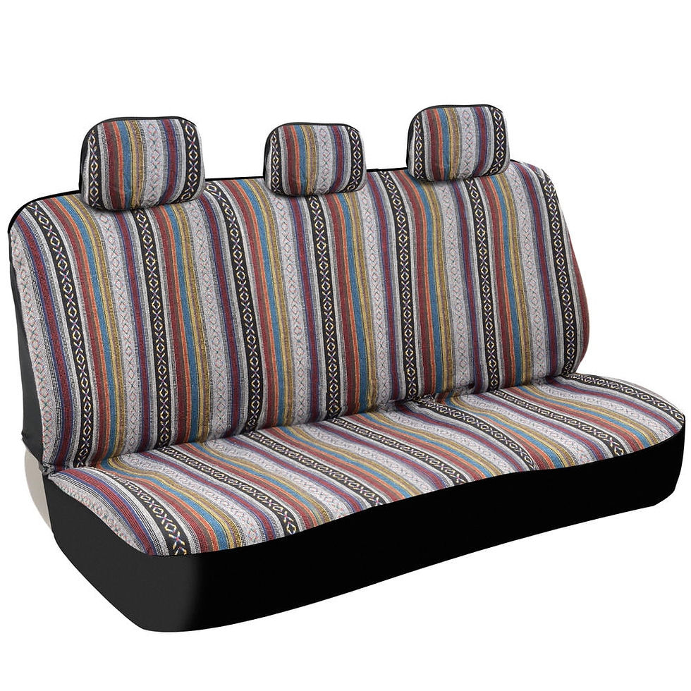 Thumbnail: BDK Saddle Blanket Car Seat Covers Full Set Front and Rear Protection for V..