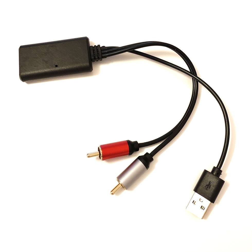 Thumbnail: Biurlink Universal Car RCA USB Adapter Wireless Bluetooth Receiver Home Media AU