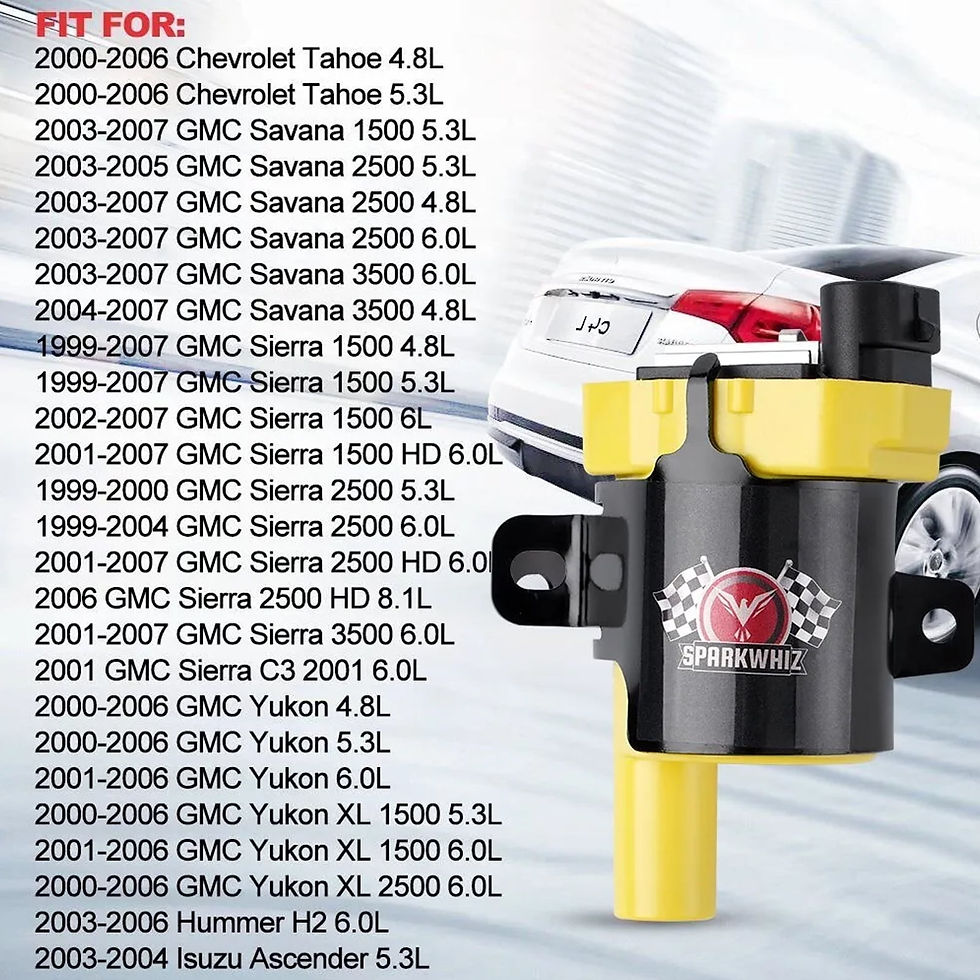 Thumbnail: Set of 8 UF262 D585 Ignition Coils and Spark Plug Wire for Chevrolet GMC Ca..