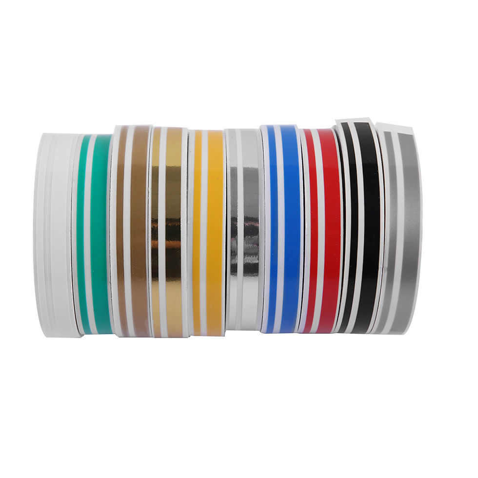 Thumbnail: 12mm Colorful Striping Pinstripe Steam line DOUBLE LINE Tape Car Body Decal Viny