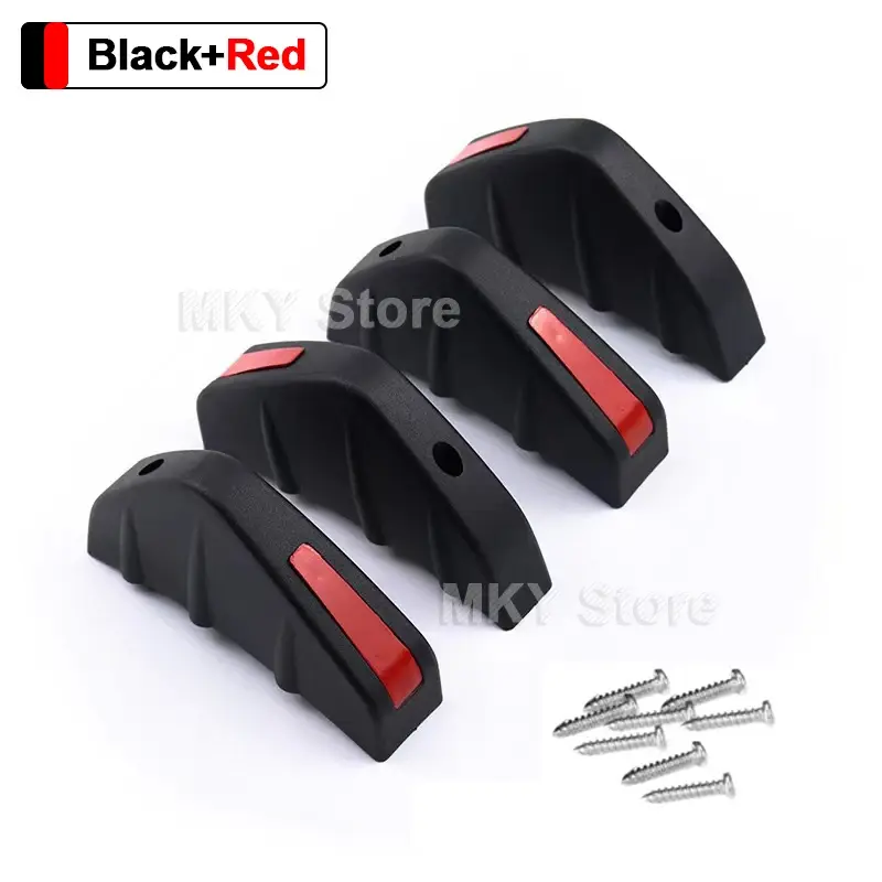 Thumbnail: 4pcs Universal ABS Car Modified Rear Bumper Diffuser Spoiler Rear Bumper Lip Dif