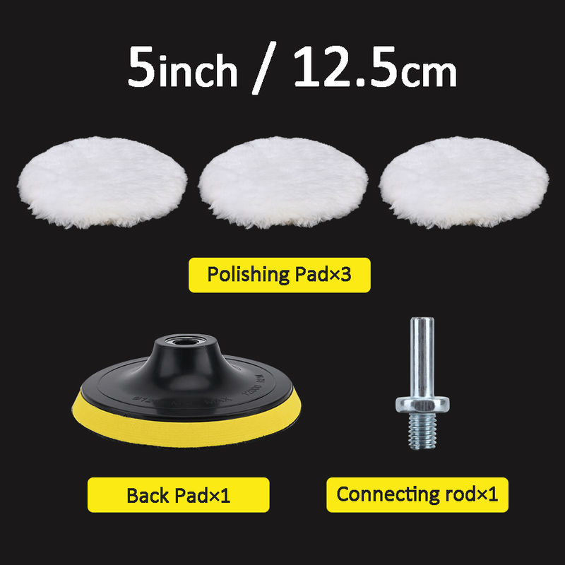 Thumbnail: 4/5/6 inch Polishing Kit Polishing Pad Car Waxing Sponge Disk Wool Wheel Auto Pa