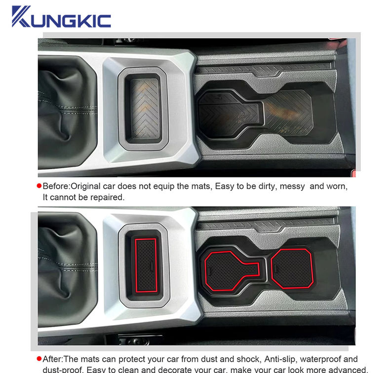Thumbnail: Car Door Groove Mat For Dacia Duster 3 2024 2025 Anti-Slip Door Gate Slot Pats A