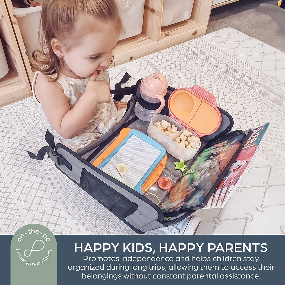 Thumbnail: Ezy-Tote Travel Tray Organizer with Tablet Holder - Toddler and Big Kids Travel 