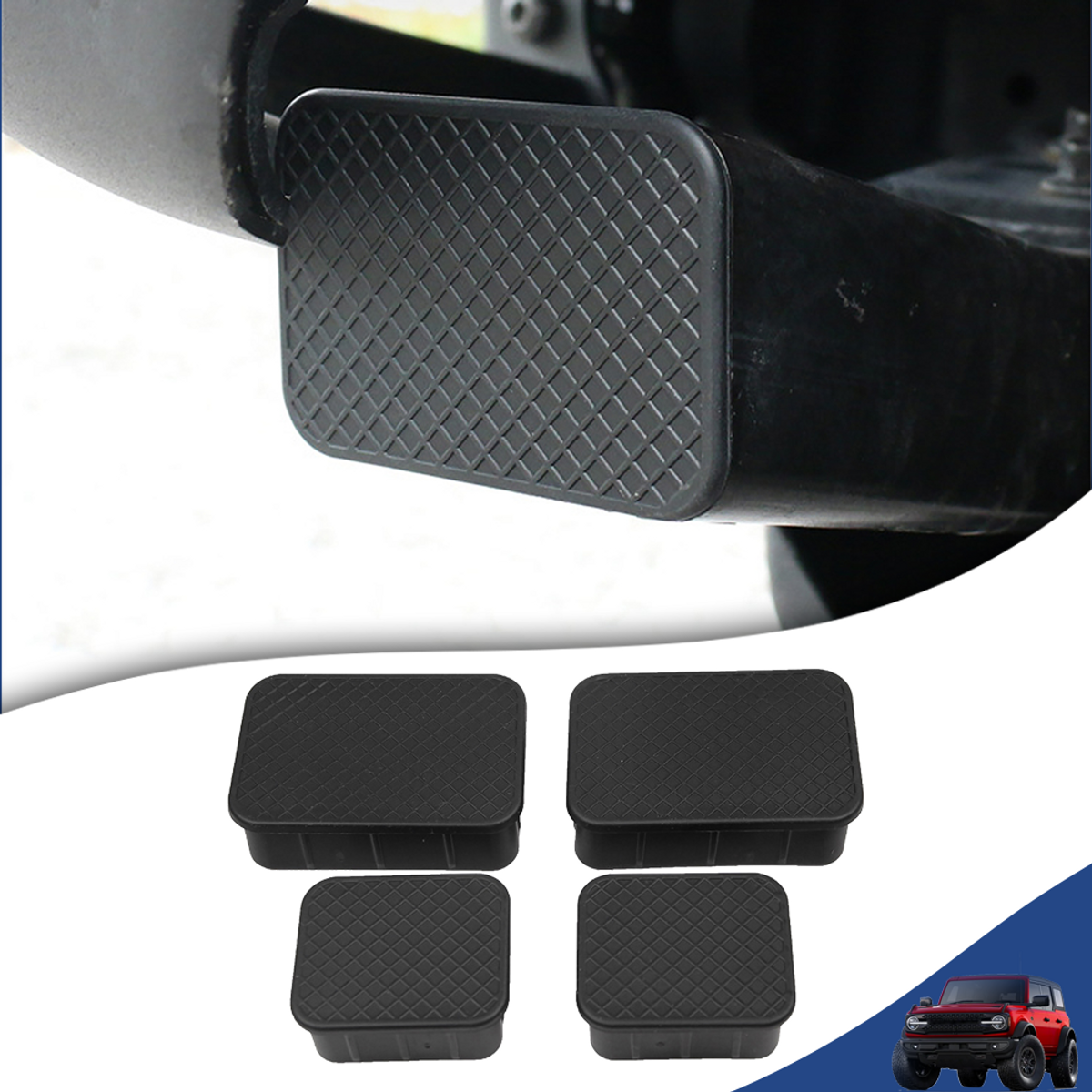 Front Bumper Plug Mudproof Dust Caps for Ford Bronco 2/4-Door 2021-2024 Crash Ba