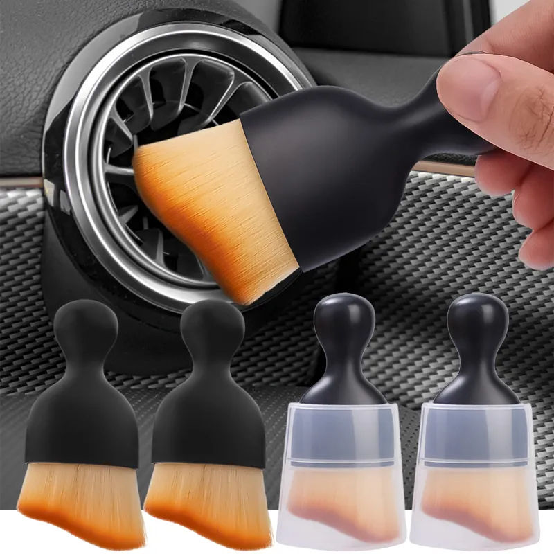 Thumbnail: Car Interior Cleaning Brush with Casing Center Console Air Conditioning Outlet C