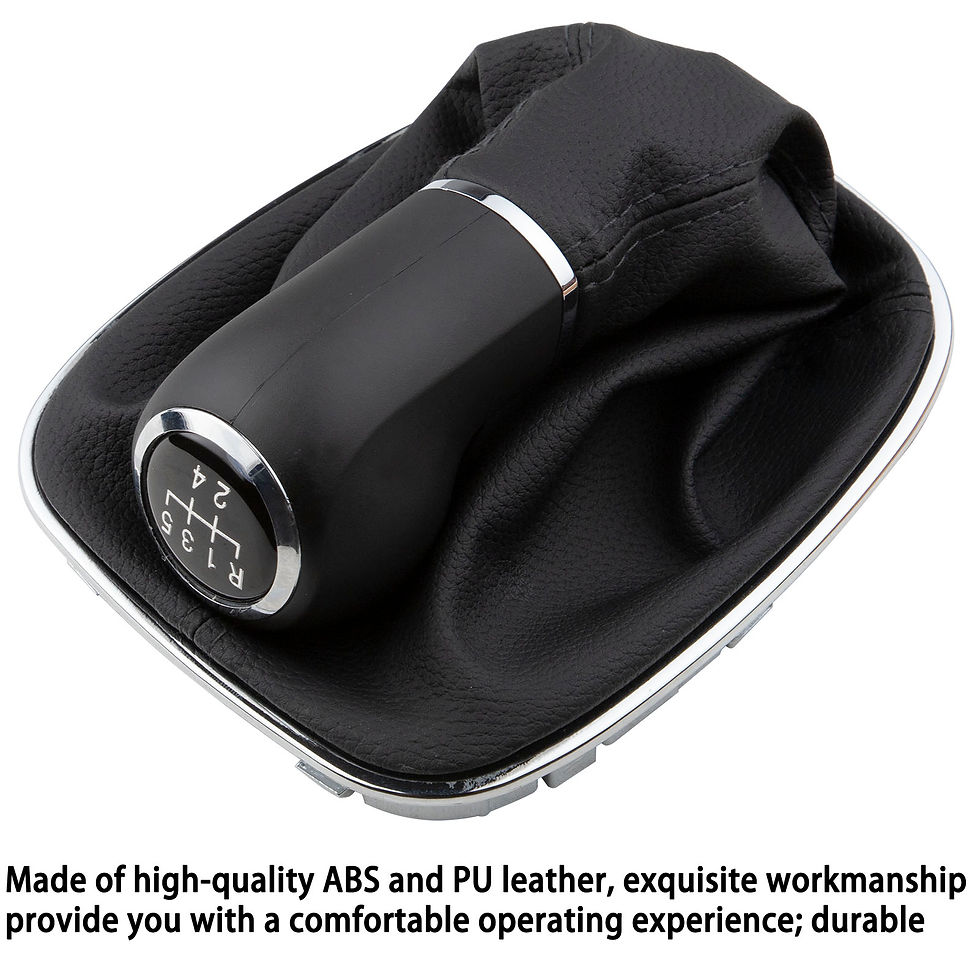 Thumbnail: 5 Speed Gear Shift Knob Gaitor Boot Manual PU Leather & Plastic For Opel Vauxhal