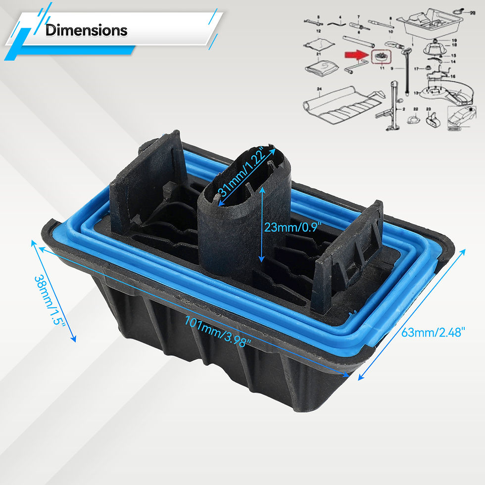 Thumbnail: 1/4pcs 51717189259 Under Car Jack Lift Jacking Point Support Pad Plug Block Cove