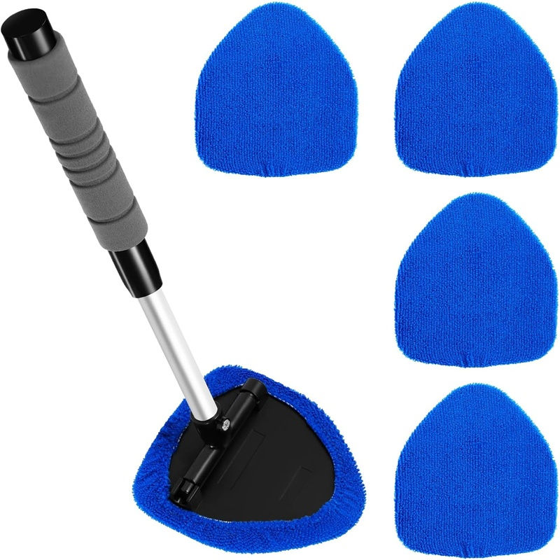 Car Window Cleaner Brush Kit Microfiber Windshield Cleaning Tool Auto Interior G