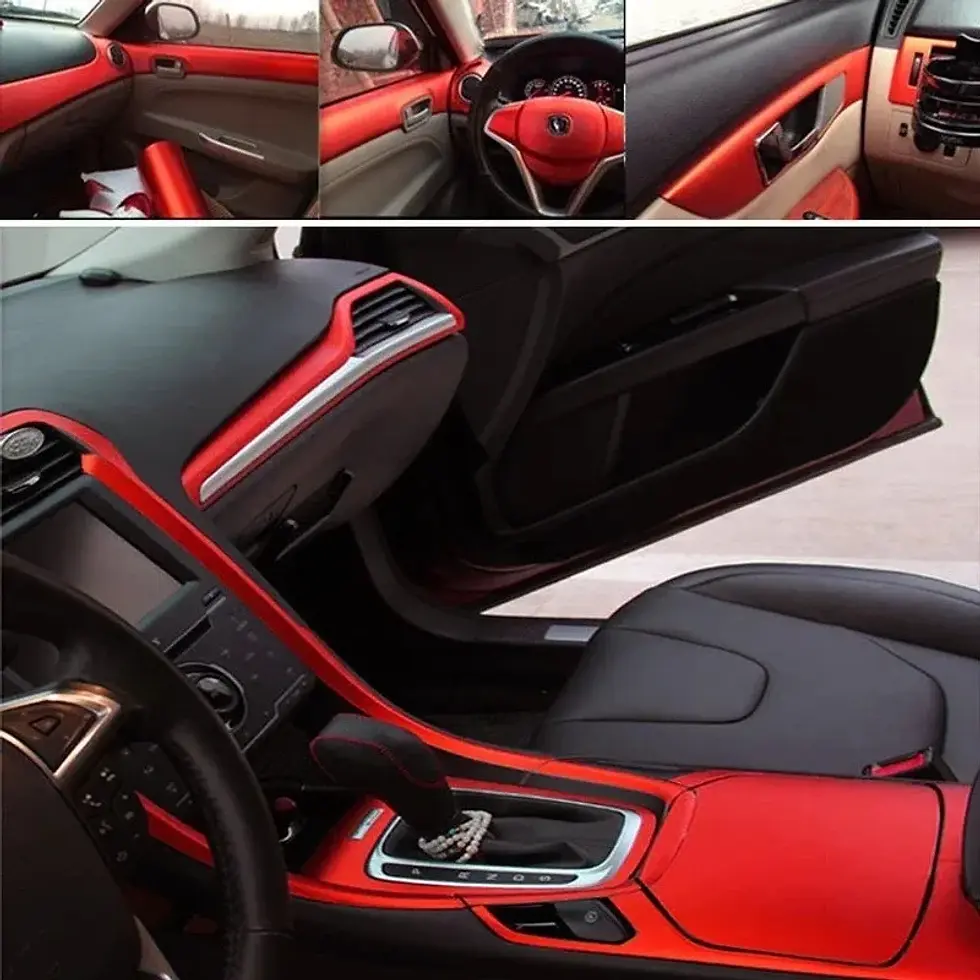 Thumbnail: Car Matte Black Vinyl Film Stickers Auto Body Styling Wrap Films Universal DIY A