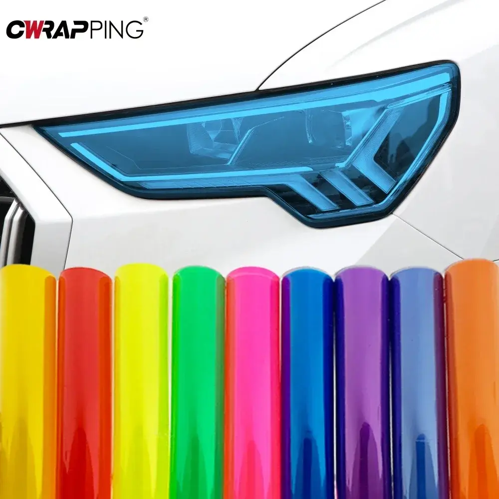 30cmx1m Car Light Headlight Taillight Tint Vinyl Waterproof Film Sticker Easy St