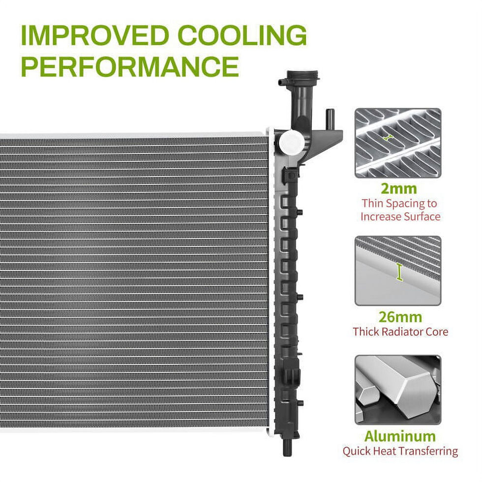 Thumbnail: RVNI Radiator Compatible with 2009-2017 Chevrolet Traverse 2007-2017 GMC Ac..