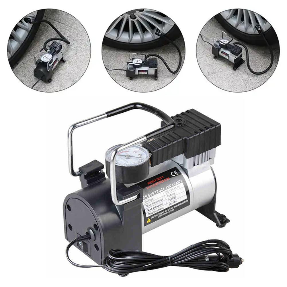 DC 12V Car Inflator Pump 200 PSI Inflator Electric Air Pump 35L/min Compressor I