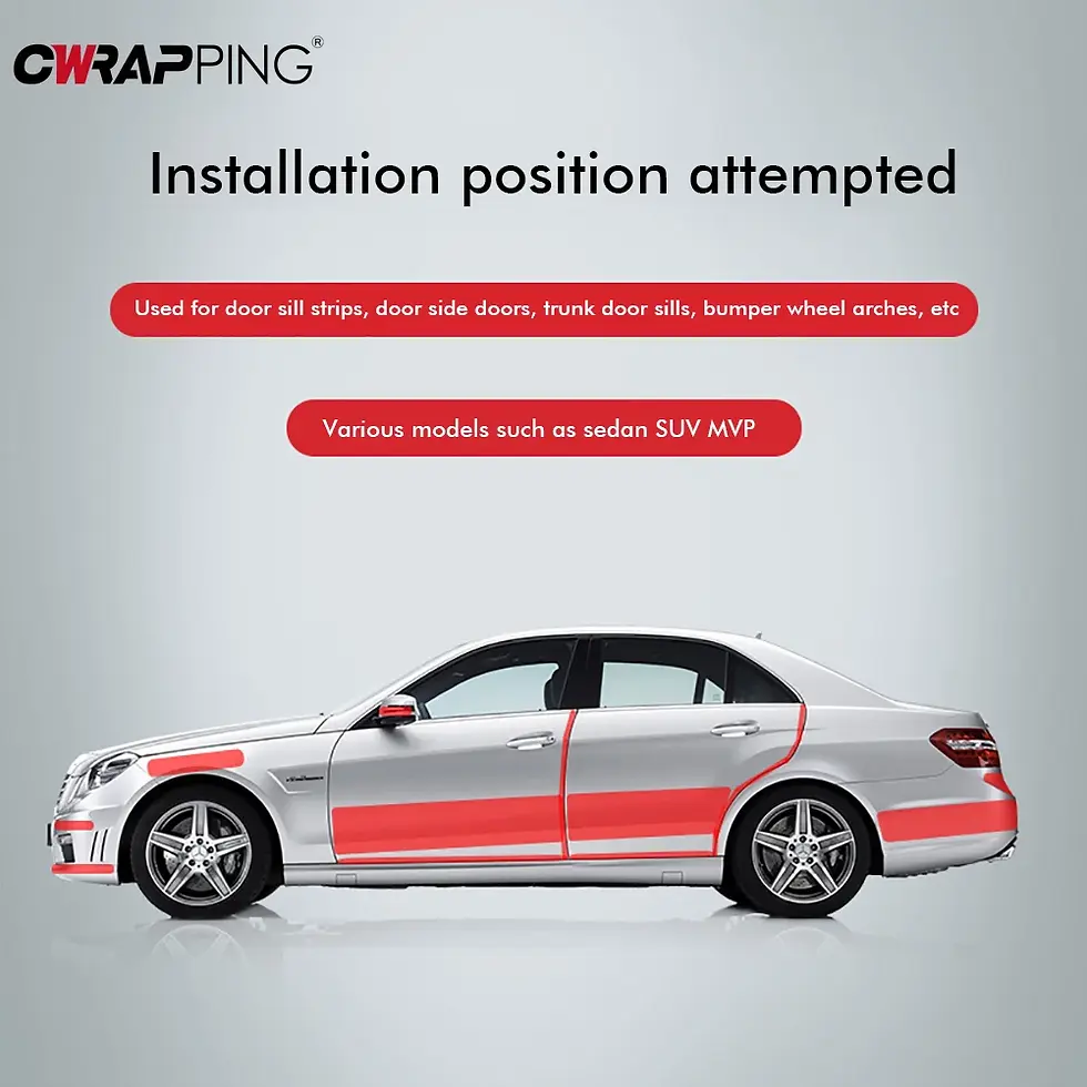Thumbnail: Car Transparent Stickers Door Edge Protector Film Anti Scratch Universal Car Doo