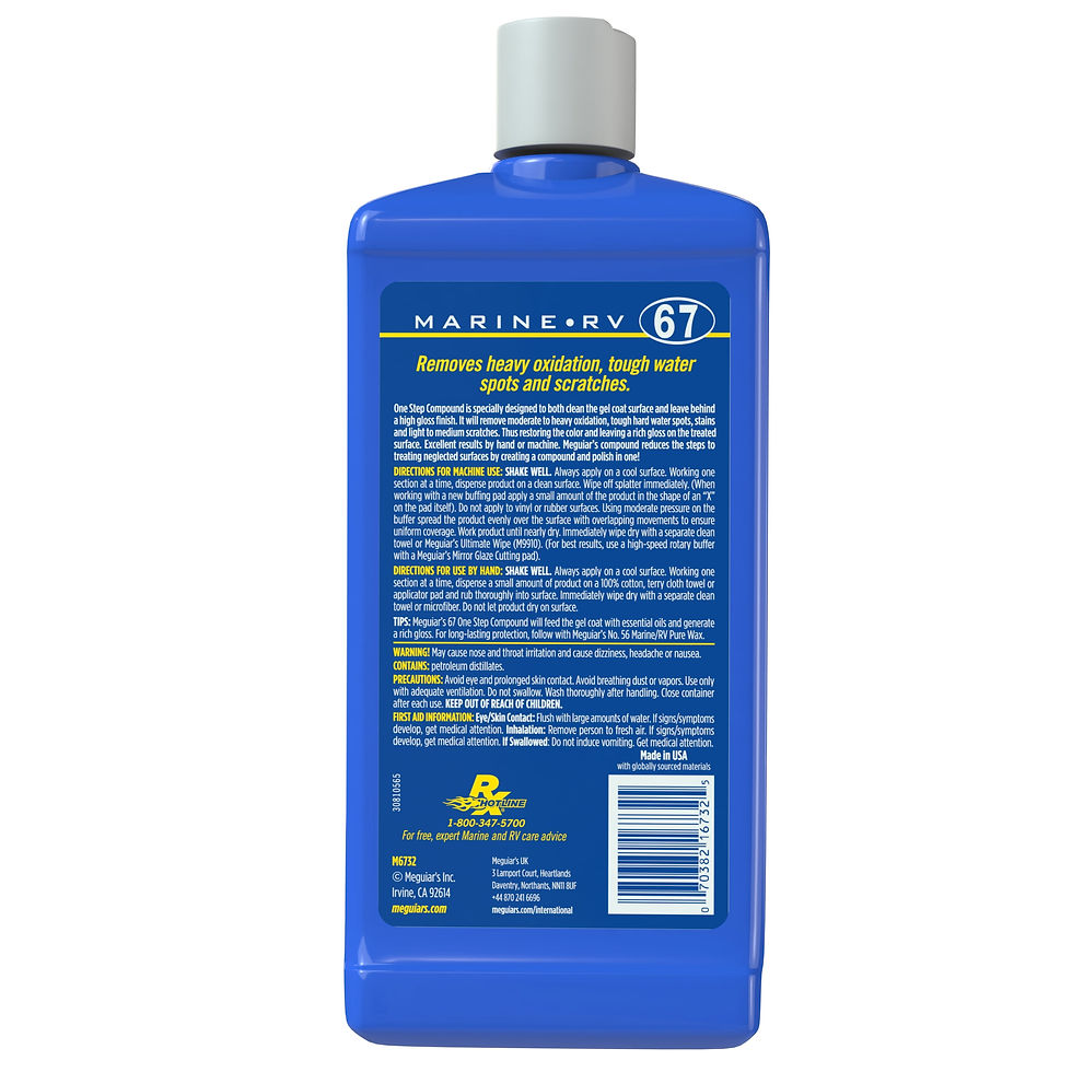 Meguiar's M67 Marine/RV One Step Compound  M6732  32 Oz
