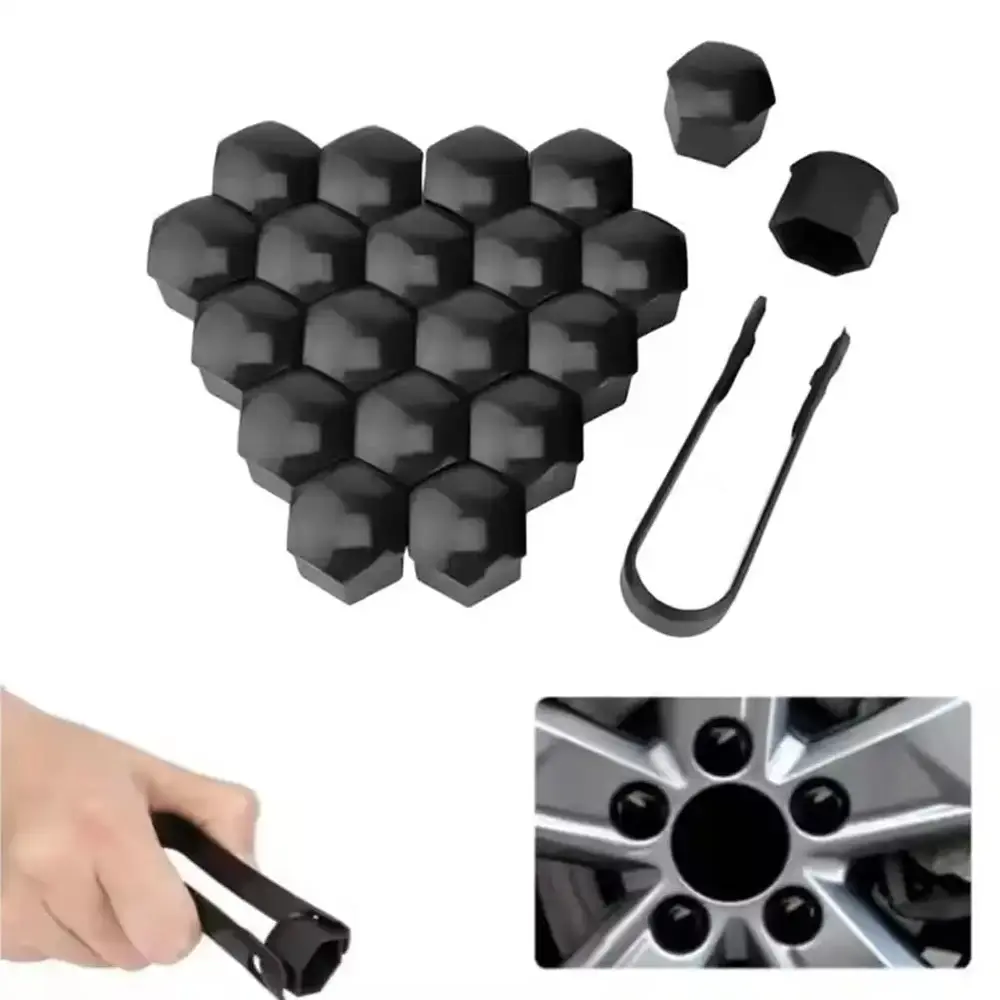 20pcs 17/19/21mm Car Wheel Nut Caps Protection Covers Caps Auto Hub Screw Cover