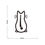 Thumbnail: Funny Moving Tail Cat Car Sticker Window Wiper Decals Rear Windshield Sticker Re