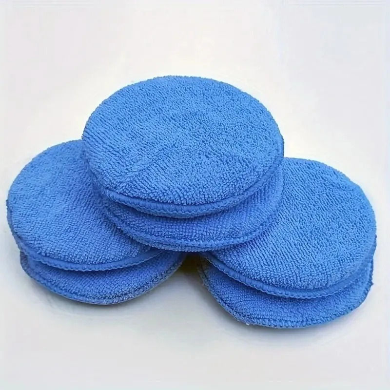 Thumbnail: 10Pcs Car Detailing Applicator Pads Car Care Waxing Polish Sponges Soft Microfib