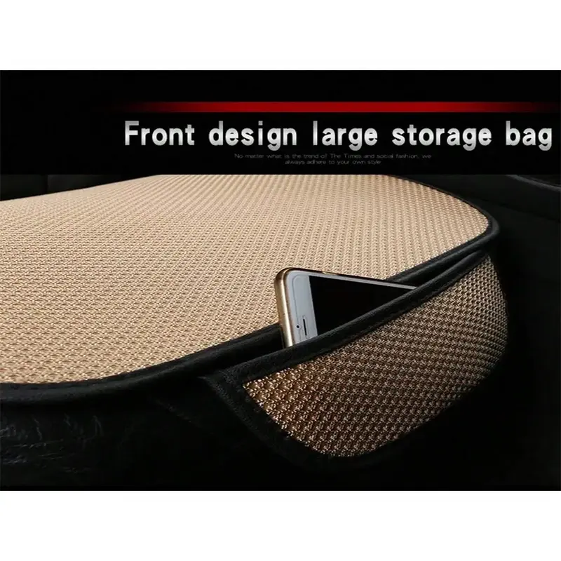 Thumbnail: New Summer Car Seat Cushion Ice Silk Three Piece Set Car Seat Cushion Single Pie