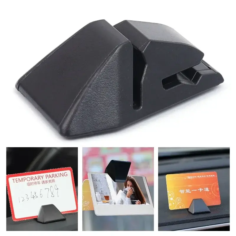 Thumbnail: 1/2/5PCS Car Multifunction Card Clips Double Card Slots Business Card Storage Ho