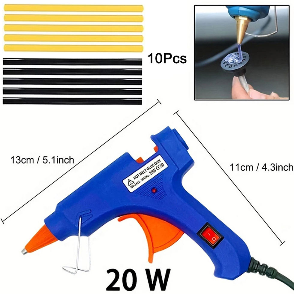 Thumbnail: New Adjustable Car Dent Puller Dent Remover Kit Body Suction Cup Paintless Repai