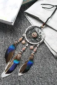Thumbnail: Car Home Decoration Retro Feather Dream net Catcher Feathers Wall Hanging Dream