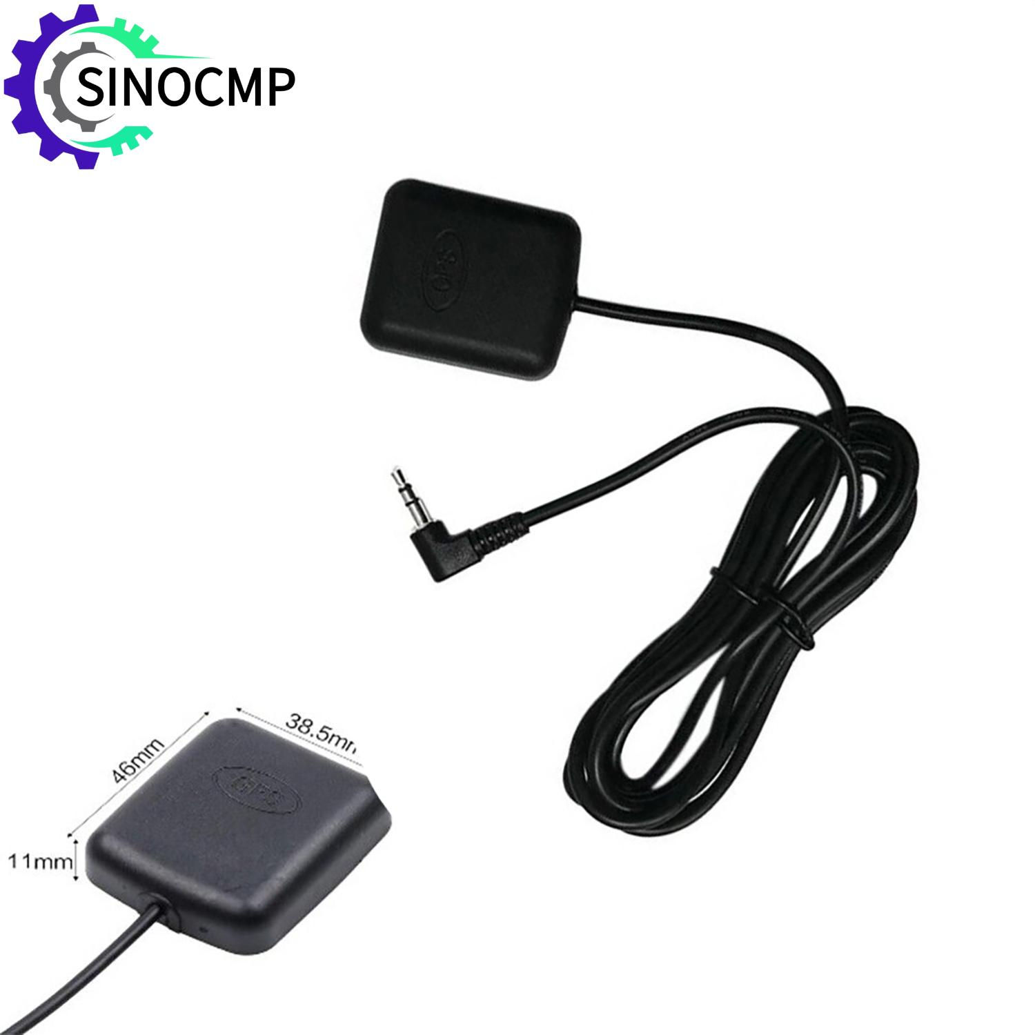 Car GPS Receiver Module With Antenna 3.5mm Elbow External GPS for Car Truck SUV