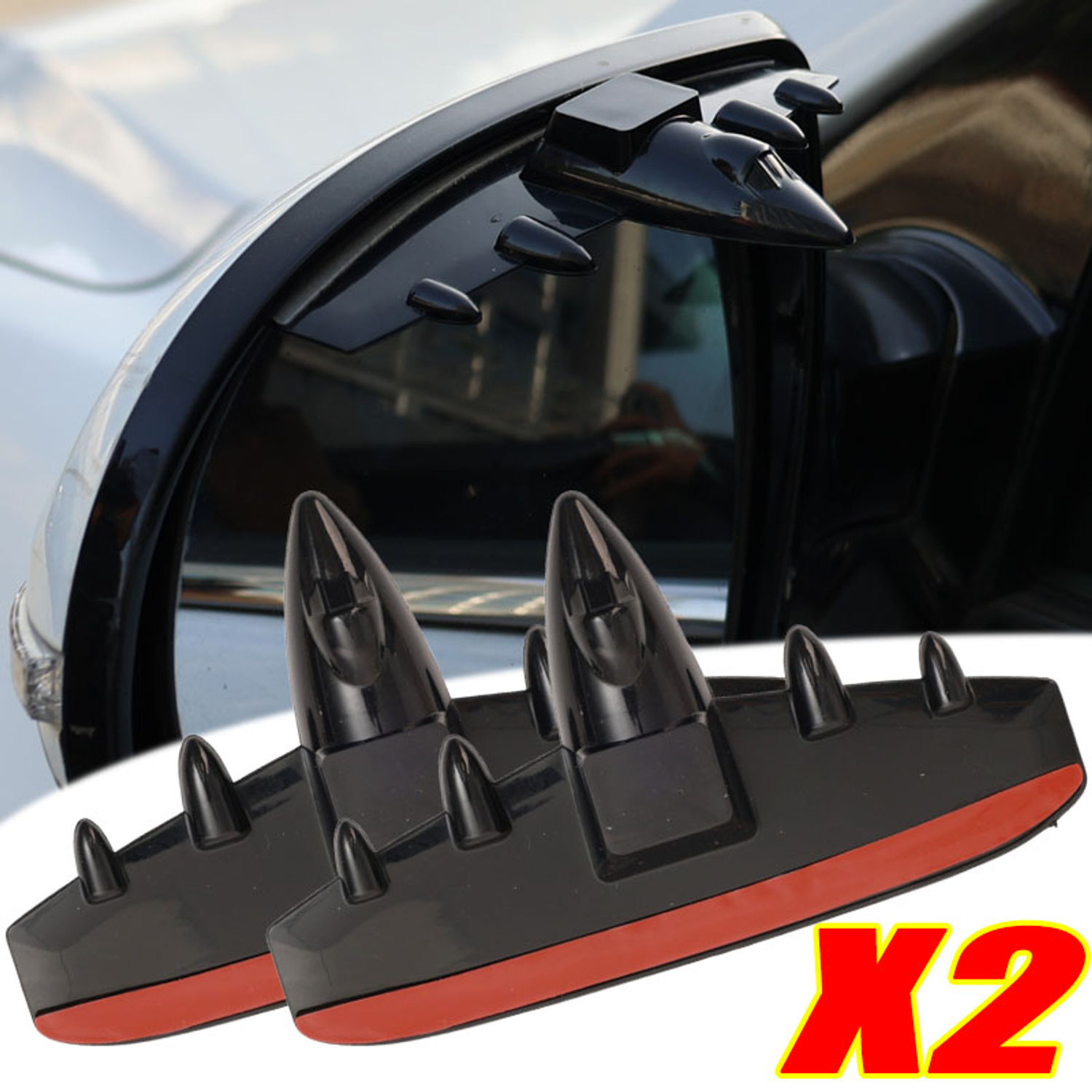 Visors Waterproof Rain Deflectors Car Mirror Rain Guards Airplane Design Cool Ai