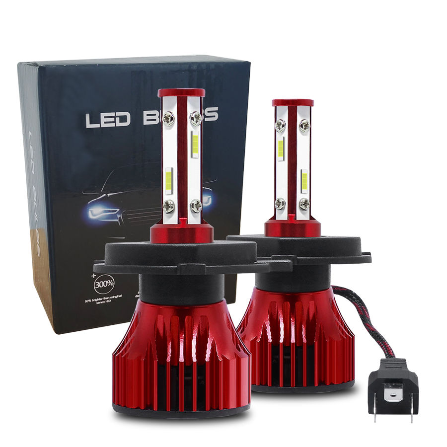 4 Sides H4 Car LED Headlight Bulb H7 Led Headlamp H8/H9/H11 H13 9005 9006 9012 5