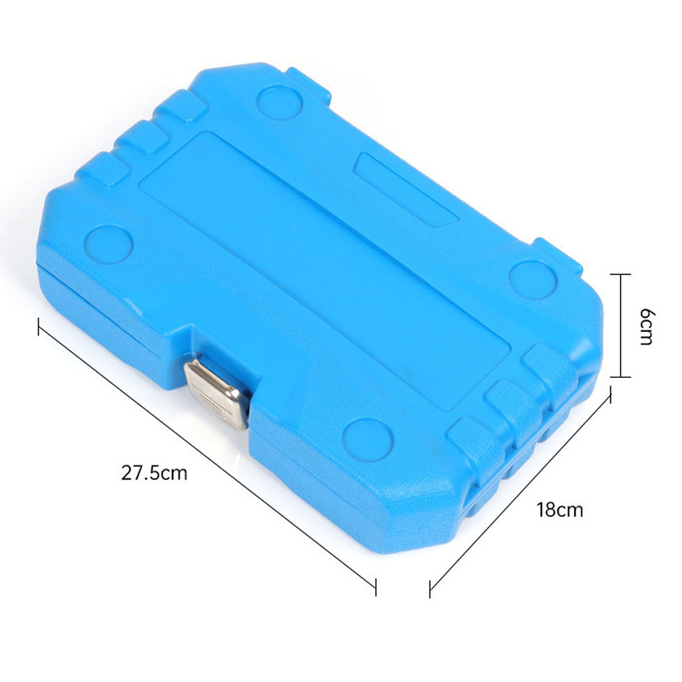 Thumbnail: 17Pcs Generic Socket Ratchet Wrench Set Spanner Storage Case Mechanic Tool Drill