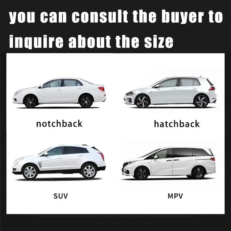 Thumbnail: Car Cover Against Hail Outdoor Full Cover Rain Sun UV Protection Universal Cotto