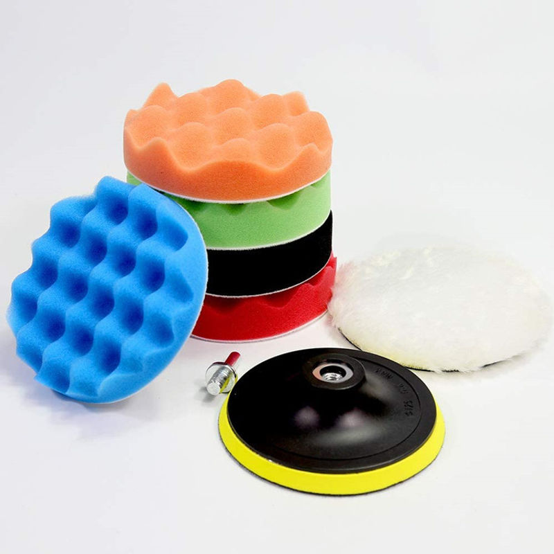 Thumbnail: 3inch Car Polishing Disc 6/7/8/11Pcs/Set Self-Adhesive Wool Wheel Polishing Pad