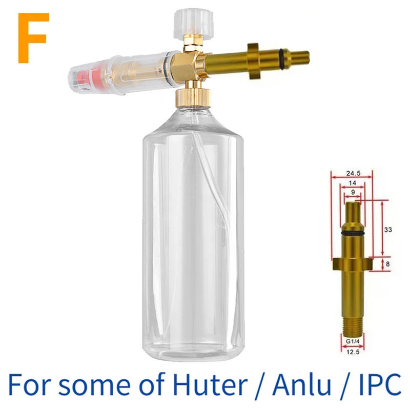 Thumbnail: Snow Foam Lance Foamer Cannon Gun Soap Foam Generator High Pressure Car Washer A
