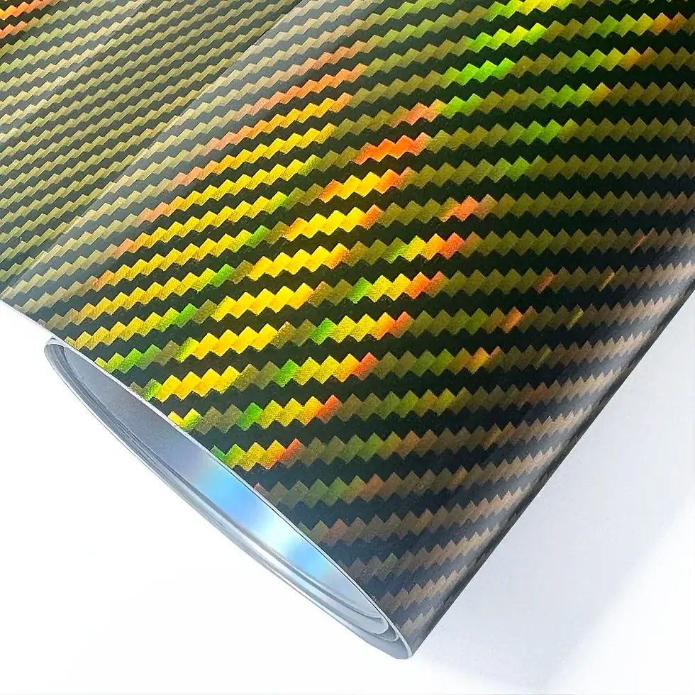 Thumbnail: High Gloss Laser Red Carbon Fiber Vinyl Film Motorcycle Body Stickers Rainbow Ca