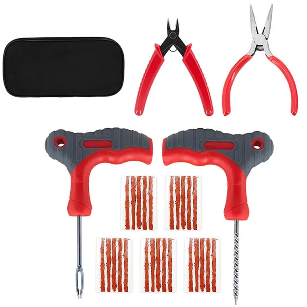 Thumbnail: Car Tire Repair Tool Kit Auto Emergency Flat Tire Puncture Plug Needle Nose Plie