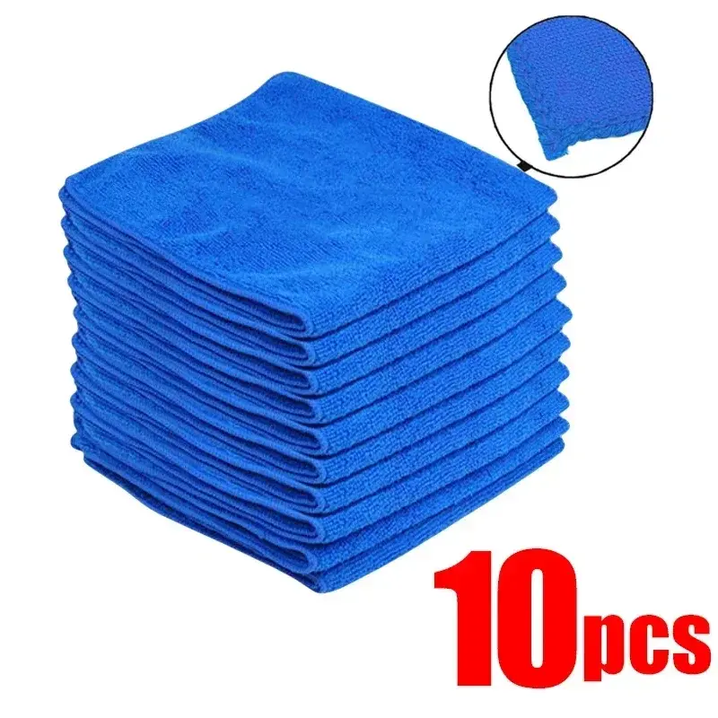 Thumbnail: 10-20Pcs Microfiber Towels Car Wash Drying Cloth Towel Household Cleaning Cloths