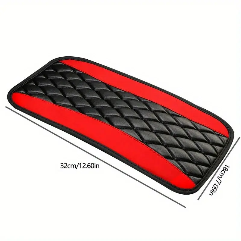 Thumbnail: 1pc Car Central Armrest Cushion Carbon Fiber Armrest Cushion - Increases The Com