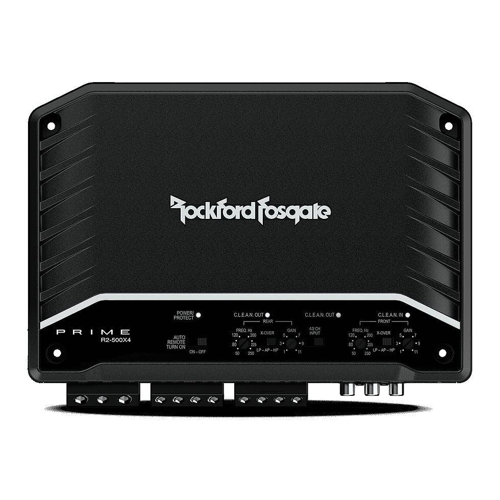 Thumbnail: Rockford Fosgate R2-500X4 Prime 500-Watt Full Range 4-Channel Amplifier, Bl..