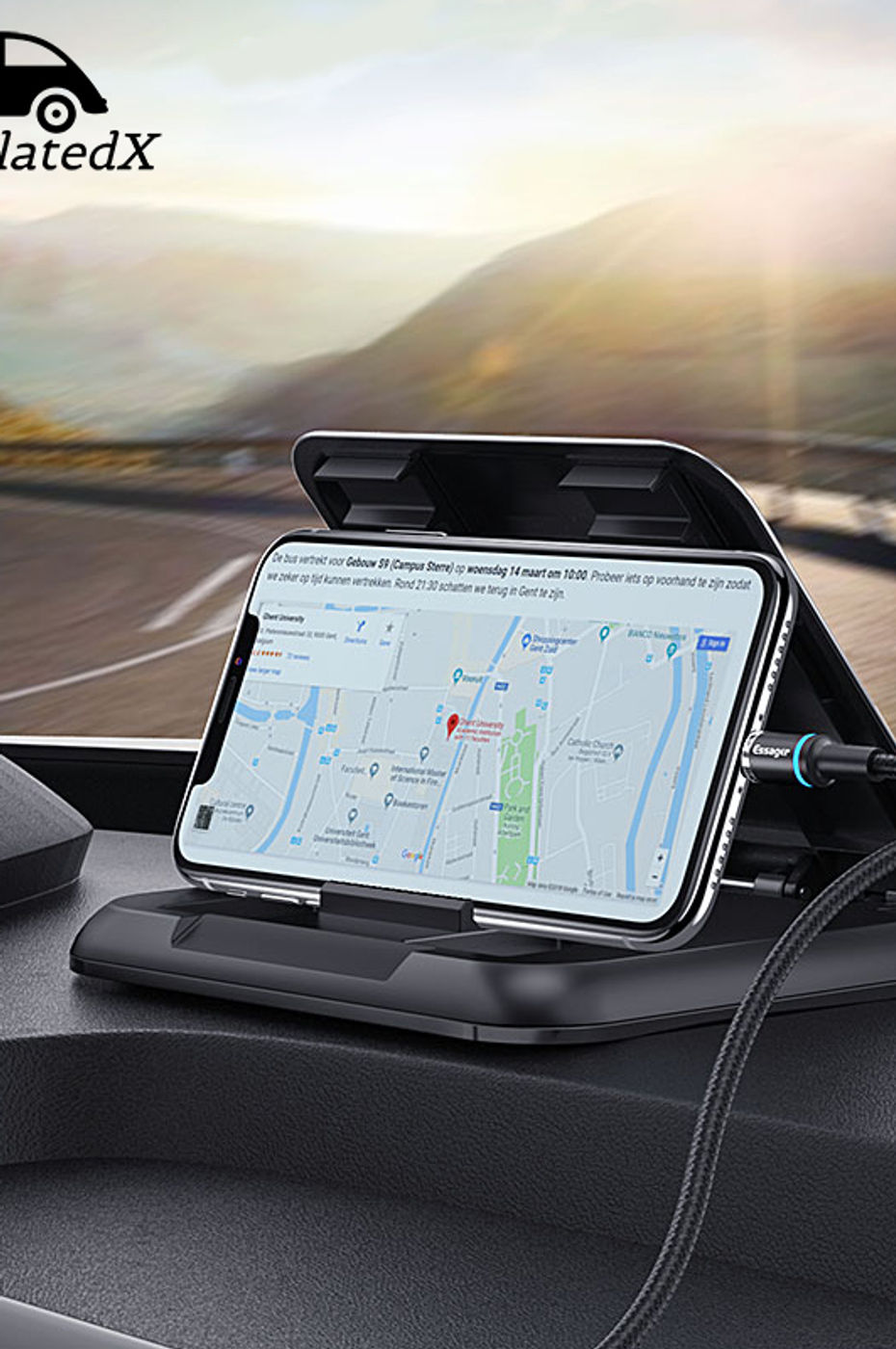 Universal Car Phone Holder Mount Auto Dashboard Phone Holder Anti-Slip Silicone