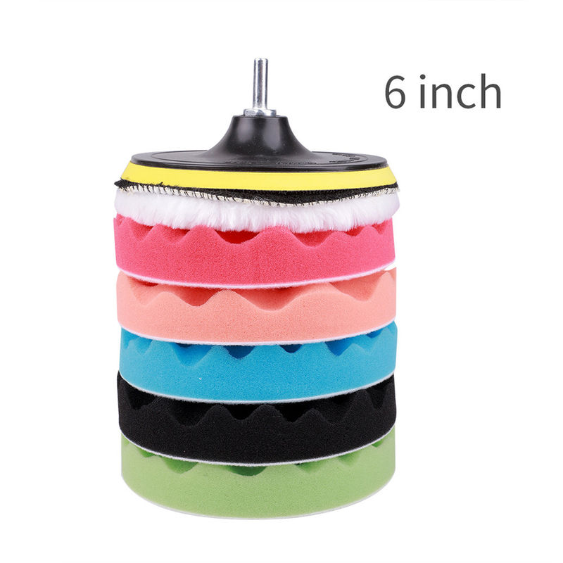 Thumbnail: 8Pcs Car Polishing Kit Polish Pad 3/5/7 Inch Car Polishing Disc Waxing Sponge Ca