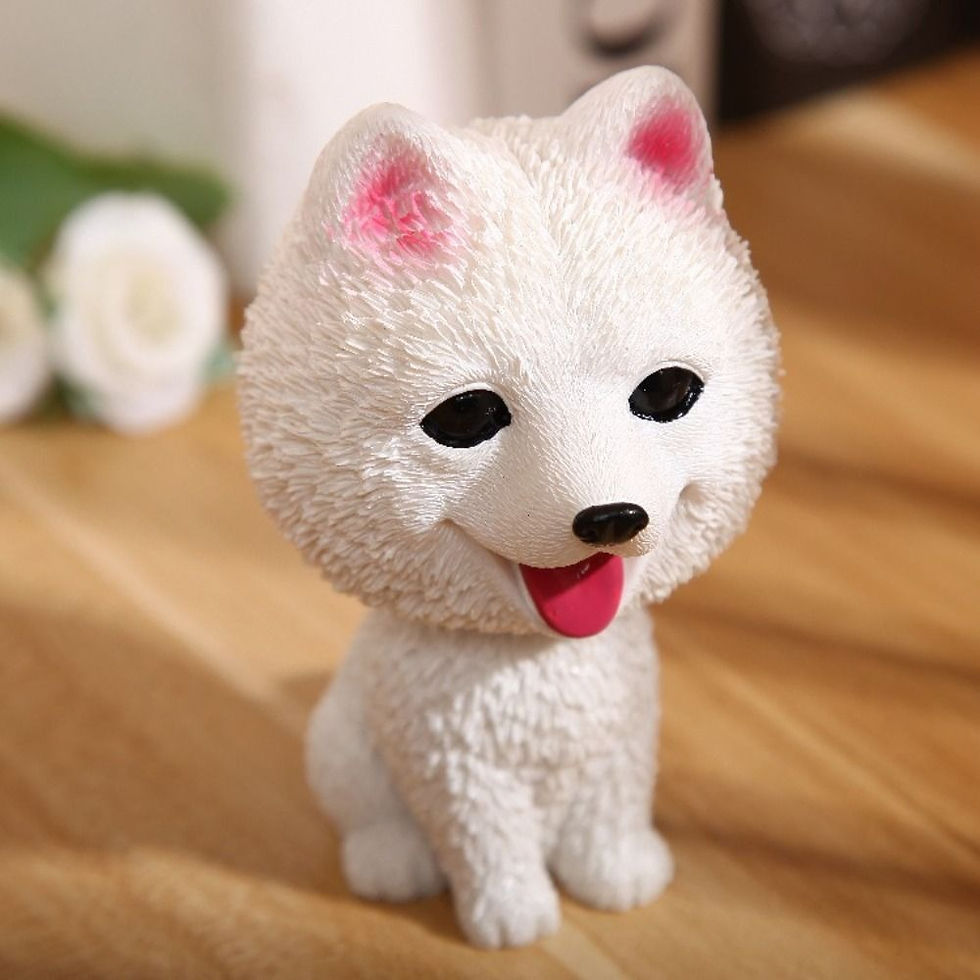 Thumbnail: Bobblehead Shaking Head Dog Car Ornament Simulation Dog Nodding Puppy Decor Cute